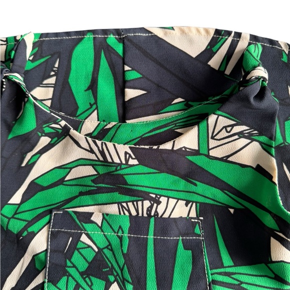 Manuheali’i Green Black & Off-White Sleeveless Blouse Toddler Sz Small - Picture 8 of 10